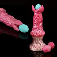7.99in Silicone Soft Big Knot Alien Ovipositor Dildo For Women Lay Eggs