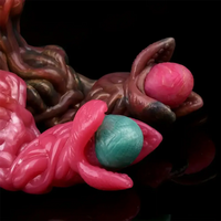 7.99in Silicone Soft Big Knot Alien Ovipositor Dildo For Women Lay Eggs