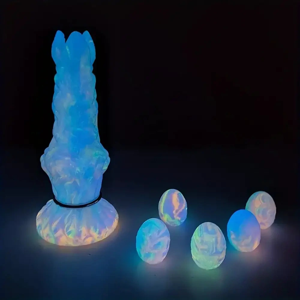 7.99in Silicone Soft Big Knot Alien Ovipositor Dildo For Women Lay Eggs