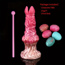 7.99in Silicone Soft Big Knot Alien Ovipositor Dildo For Women Lay Eggs