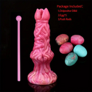 7.99in Silicone Soft Big Knot Alien Ovipositor Dildo For Women Lay Eggs