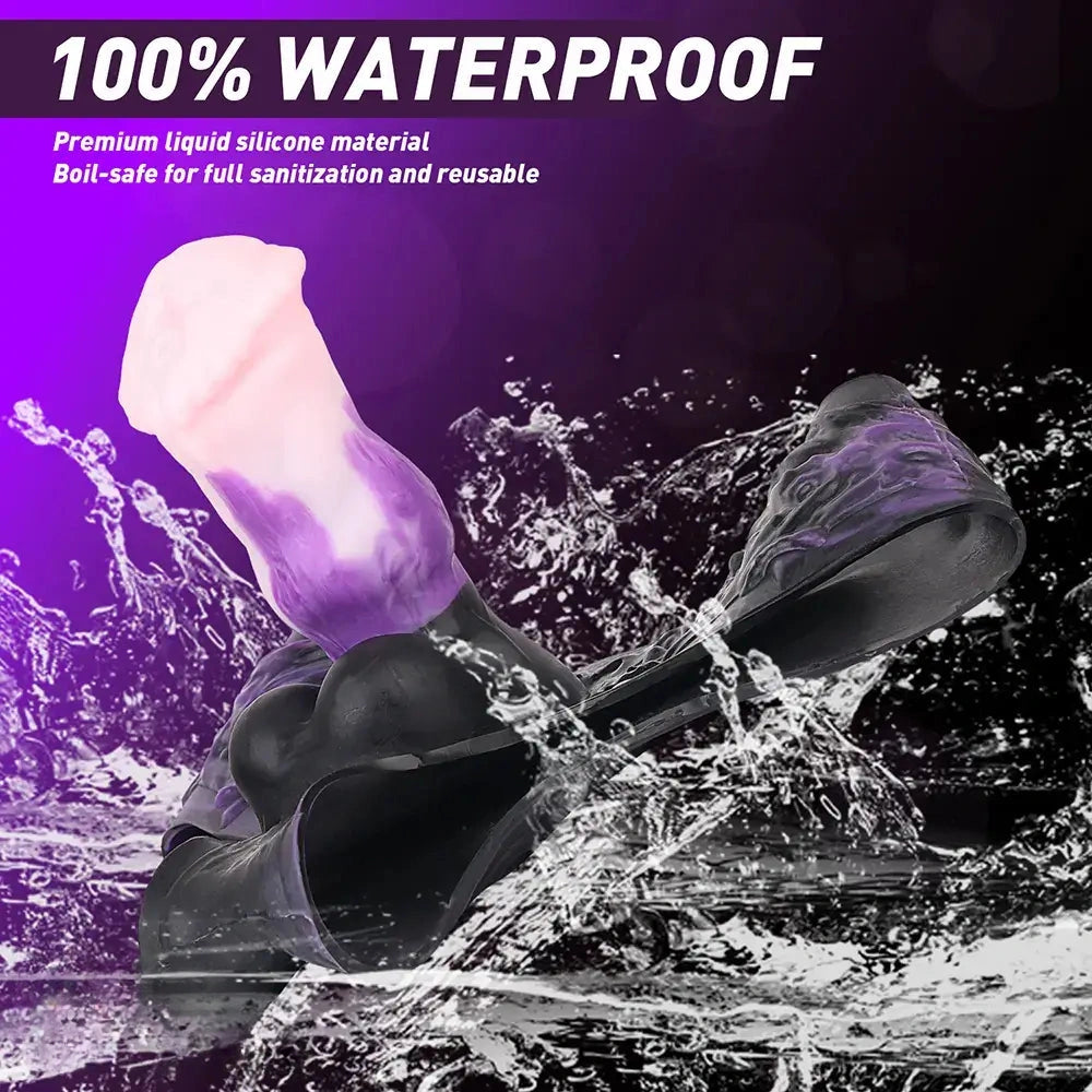 7.99in Silicone Strap on Wearable Hollow Dildo Panty Fantasy Soft Cock Toy