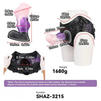7.99in Silicone Strap on Wearable Hollow Dildo Panty Fantasy Soft Cock Toy