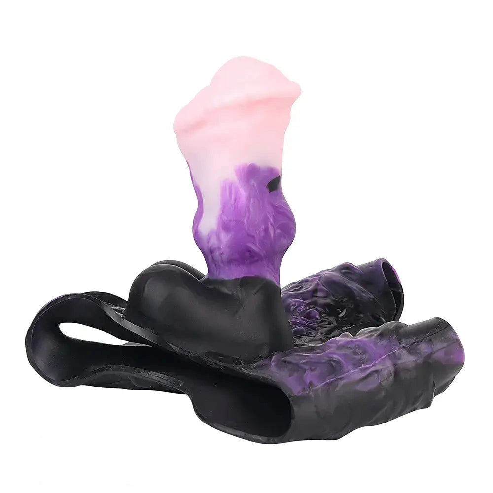 7.99in Silicone Strap on Wearable Hollow Dildo Panty Fantasy Soft Cock Toy