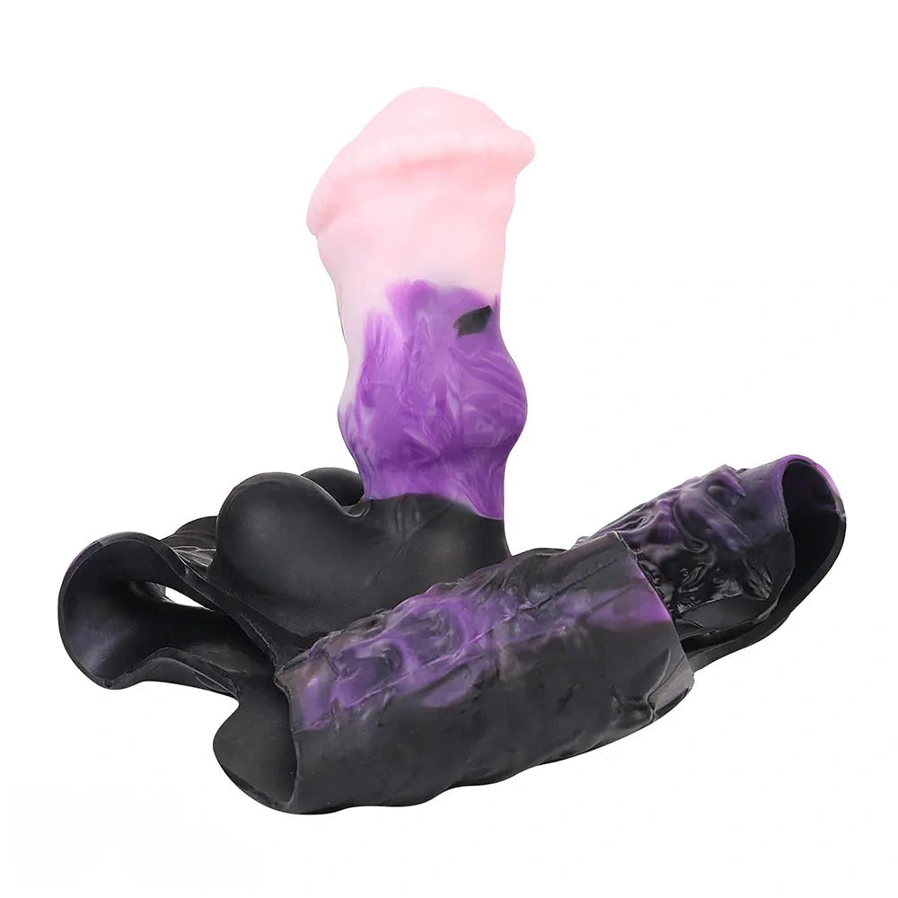 7.99in Silicone Strap on Wearable Hollow Dildo Panty Fantasy Soft Cock Toy