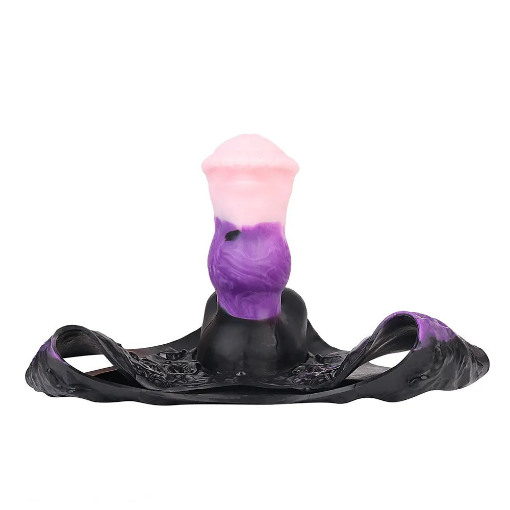 7.99in Silicone Strap on Wearable Hollow Dildo Panty Fantasy Soft Cock Toy