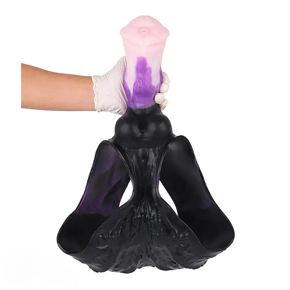 7.99in Silicone Strap on Wearable Hollow Dildo Panty Fantasy Soft Cock Toy