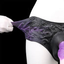7.99in Silicone Strap on Wearable Hollow Dildo Panty Fantasy Soft Cock Toy