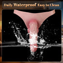 7.99in Wearable Silicone Lifelike Dildo Pants Real Skin Hollow Cock Sleeve