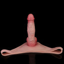 7.99in Wearable Silicone Lifelike Dildo Pants Real Skin Hollow Cock Sleeve