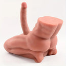 7.9in Premium Silicone Soft Dildo With 14.6lb Muscle Sex Doll Torso