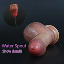 7.9in Realistic Squirting Silicone Soft Dildo For Women With Strong Suction Cup