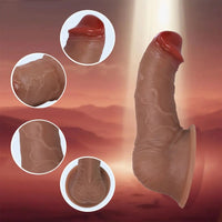 7.9in Silicone Lifelike Curved Dildo For Vaginal Clitoral Stimulation Cock Toy