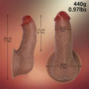 7.9in Silicone Lifelike Curved Dildo For Vaginal Clitoral Stimulation Cock Toy