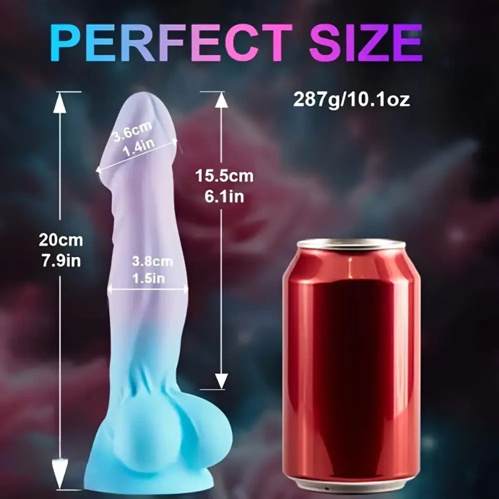 7.9in Silicone Soft Female Prostate Dildo Massage Adult Sex Toy