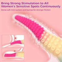 7.9in Tapered Tentacle Fantasy Octopus Suction Cup Liquid Silicone Dildo