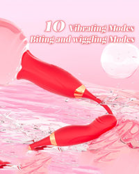 Rose Muncher Powerful Sucking Vibrator Dildo Women's Tongue Licking