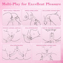 Double Ended Vibrating Rose Dildo Anal Dildo with 10 Vibrating Modes