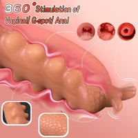 9.06in Thrusting Monster Snail Dildo Vibrator with 3 Thrusting & 9 Vibrating Modes