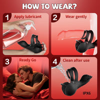 Vibrating Penis Ring Testicle Vibrator