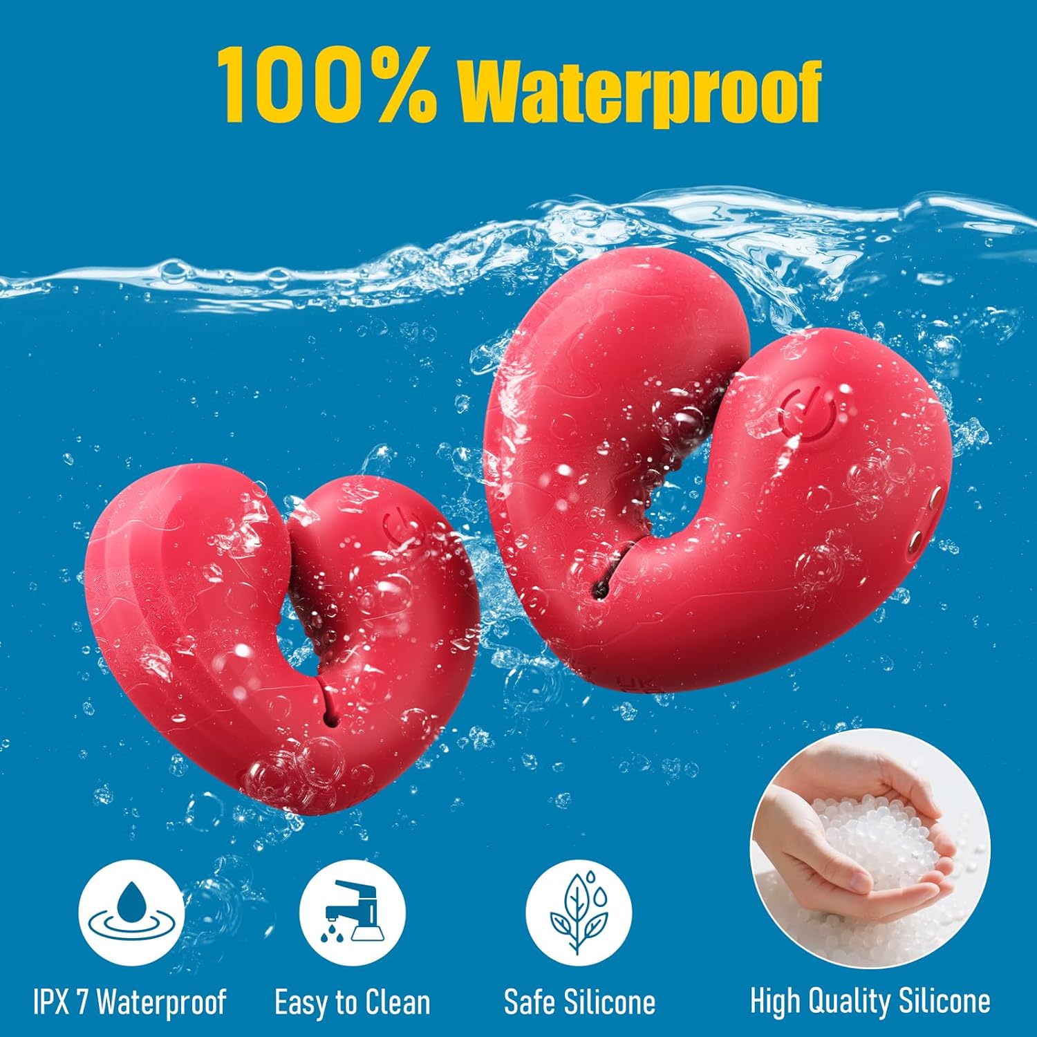 Heart-shaped Vibrating Nipple Clamps