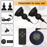 BDSM Electric Shock Silicone Nipple Stimulator with Remote Control