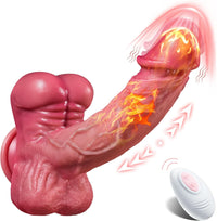 5 In 1 Realistic Muscular Thrusting Rotation Dildo Wireless Control Vibrators With Suction Cup