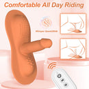 Ride-on Vibrating Clit Anal G Spot Stimulation Dildo Sex Machine