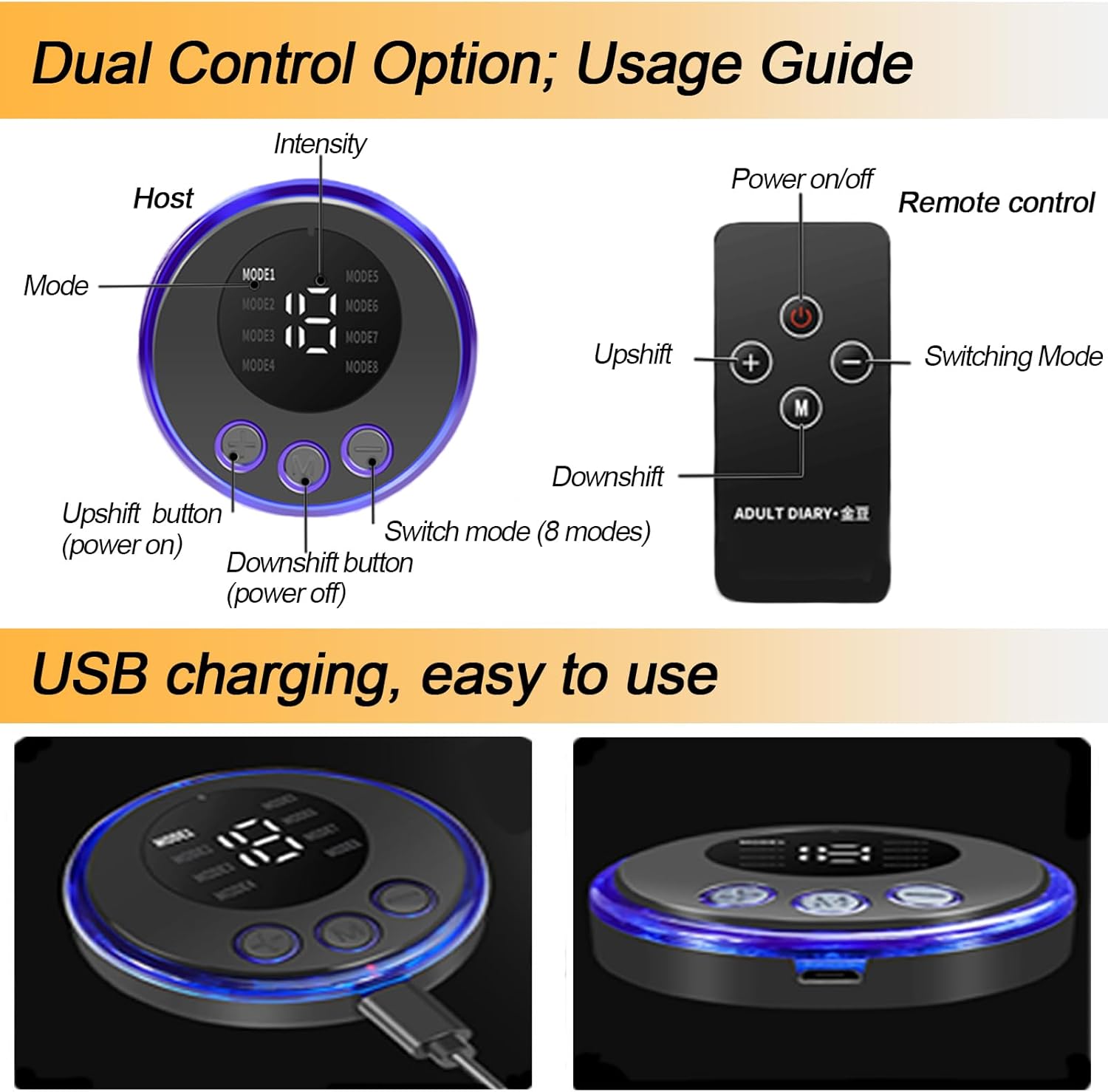 BDSM Electric Shock Silicone Nipple Stimulator with Remote Control