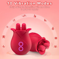 Rose Romeo Double Tongue Lick Shaker clitoral nipple orgasmic sex toy