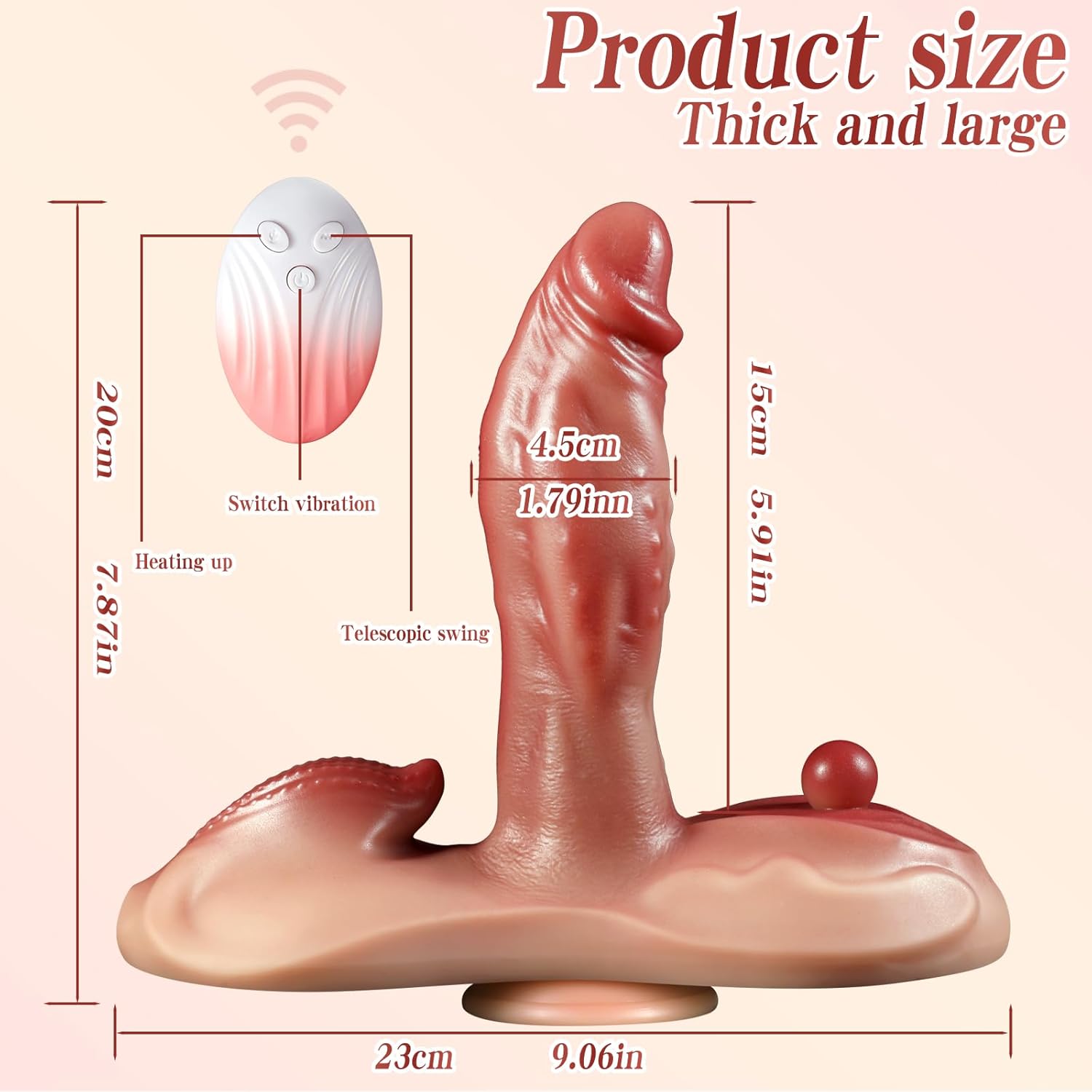 Sit and Ride Thrusting G Spot Clit Dildo