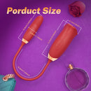 Rose Muncher Rose Kiss Tongue Vibrator With Thrusting Dildo Vibrator