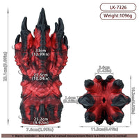Paw Masturbator Cindrak Crimson Claw Red Black Dragon Demon