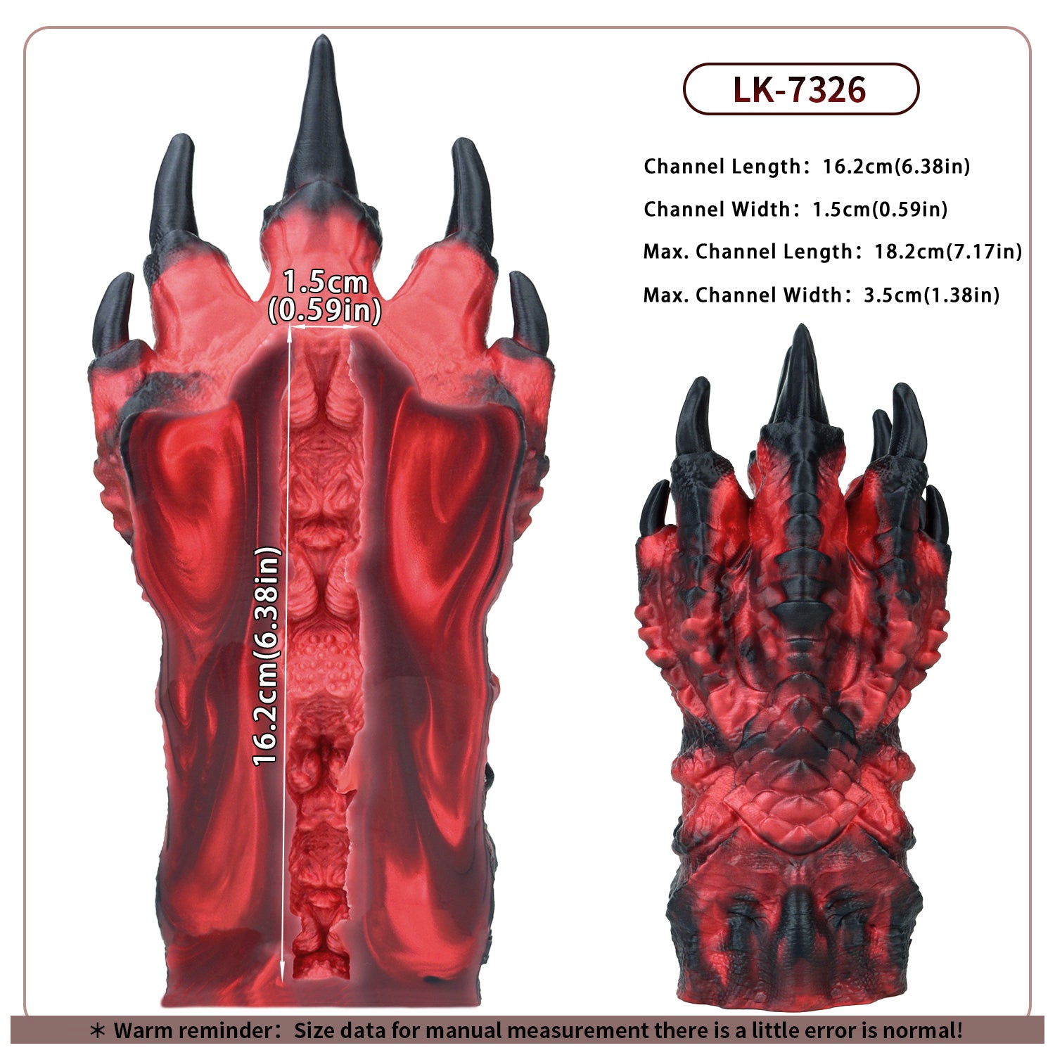 Paw Masturbator Cindrak Crimson Claw Red Black Dragon Demon