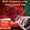 2 In 1 Rose Kiss Tongue Licking Rose Flower Vibrator