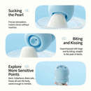 KISSTOY Sweet Kiss Ice Cream Dual-Zone Clitoral Suction & Nibbling Massager