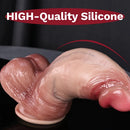 7in 8.6in 9.8in Protruding Cyan Veins Dildo With Winkkled Balls Thick Cock