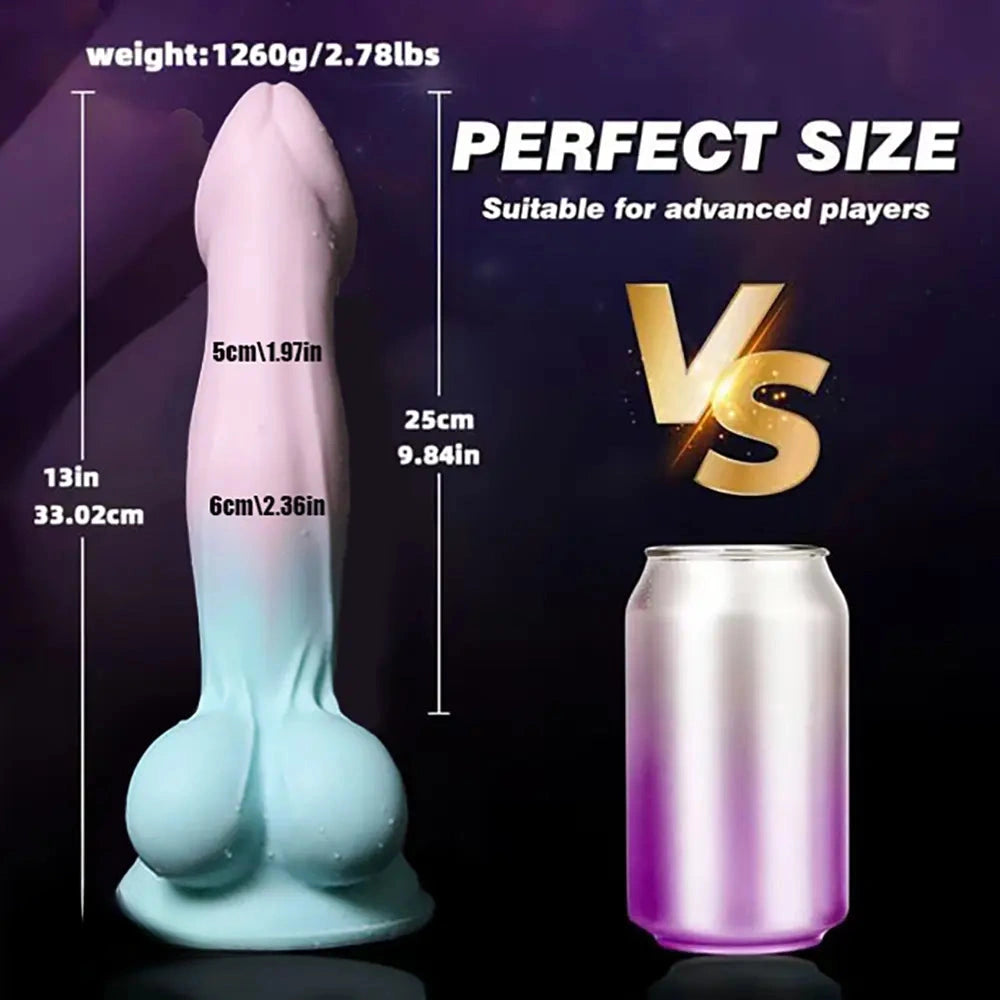 7in 8in 13in Fantasy Liquid Silicone Big Dildo Flexible Stimulator Adult Novelty