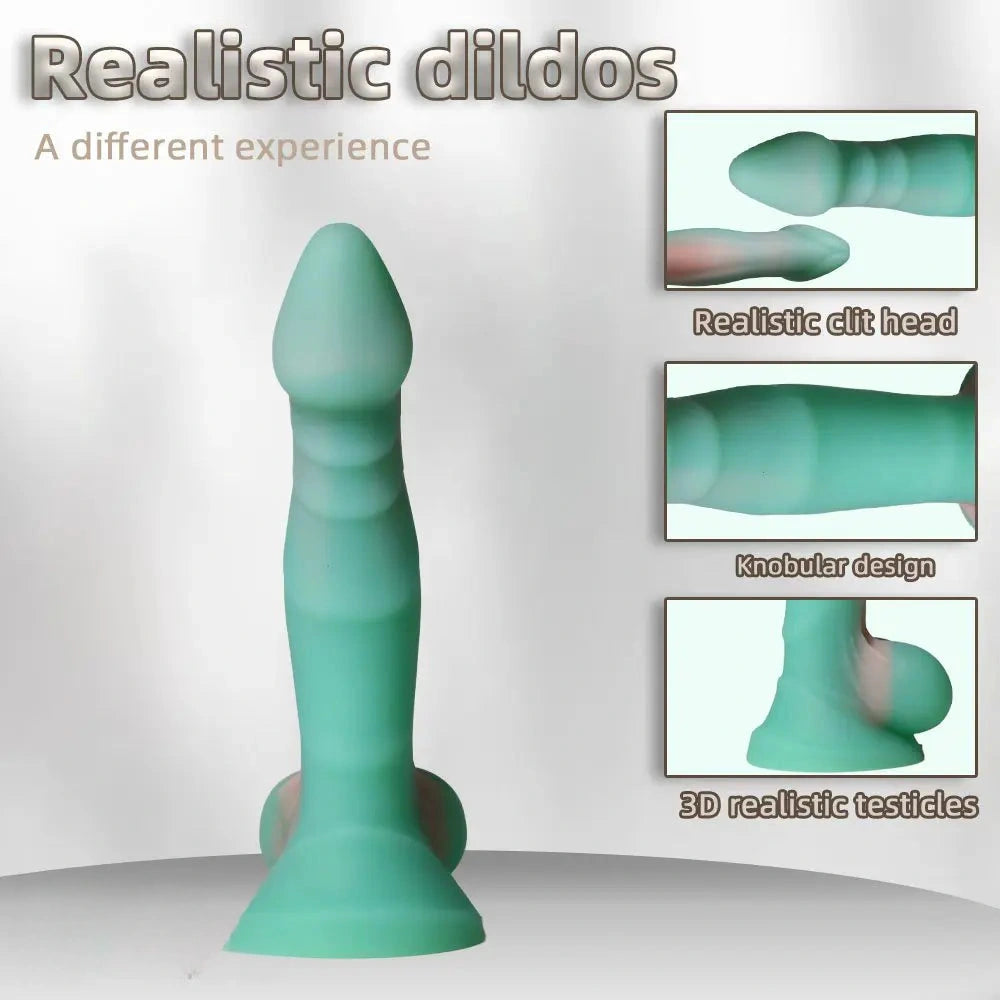 7in 8in 13in Fantasy Liquid Silicone Big Dildo Flexible Stimulator Adult Novelty