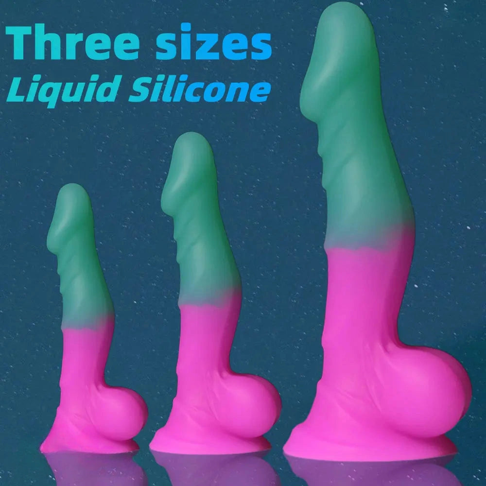 7in 8in 13in Fantasy Liquid Silicone Big Dildo Flexible Stimulator Adult Novelty