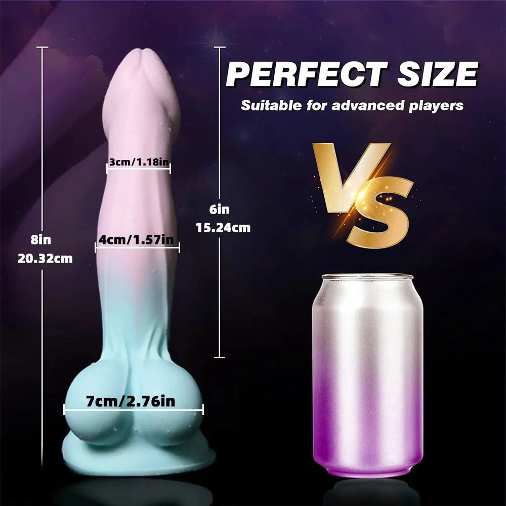 7in 8in 13in Fantasy Liquid Silicone Big Dildo Flexible Stimulator Adult Novelty