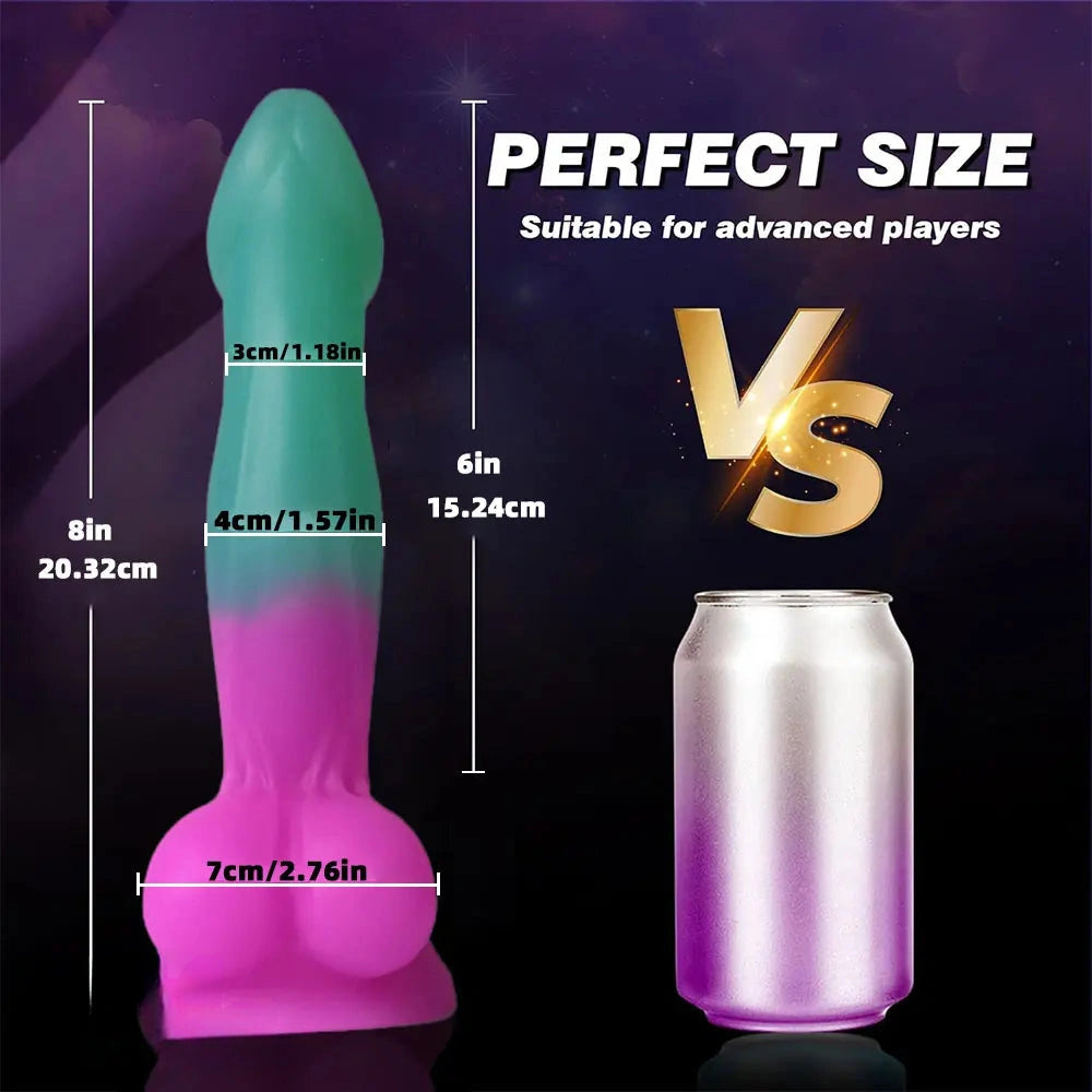 7in 8in 13in Fantasy Liquid Silicone Big Dildo Flexible Stimulator Adult Novelty