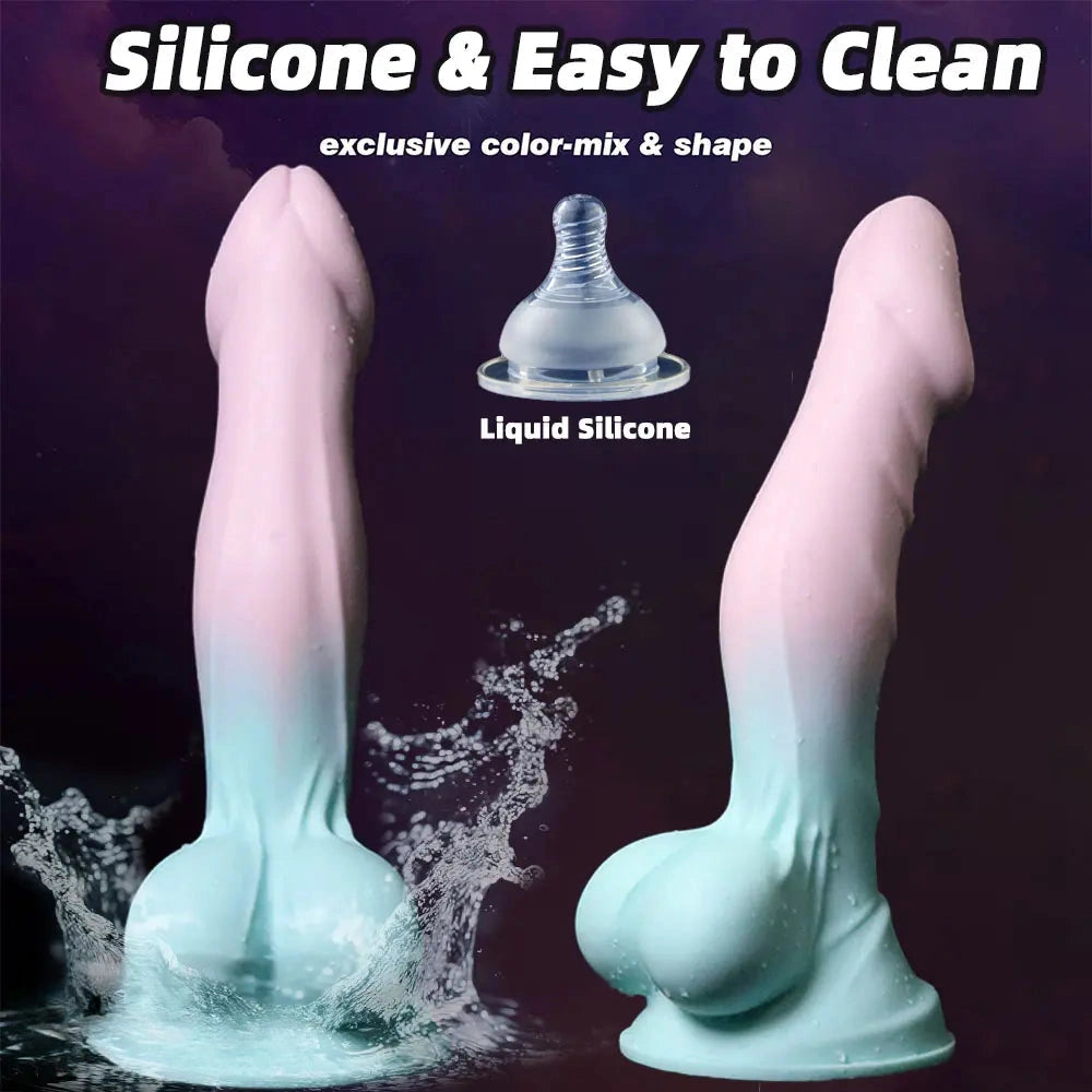 7in 8in 13in Fantasy Liquid Silicone Big Dildo Flexible Stimulator Adult Novelty