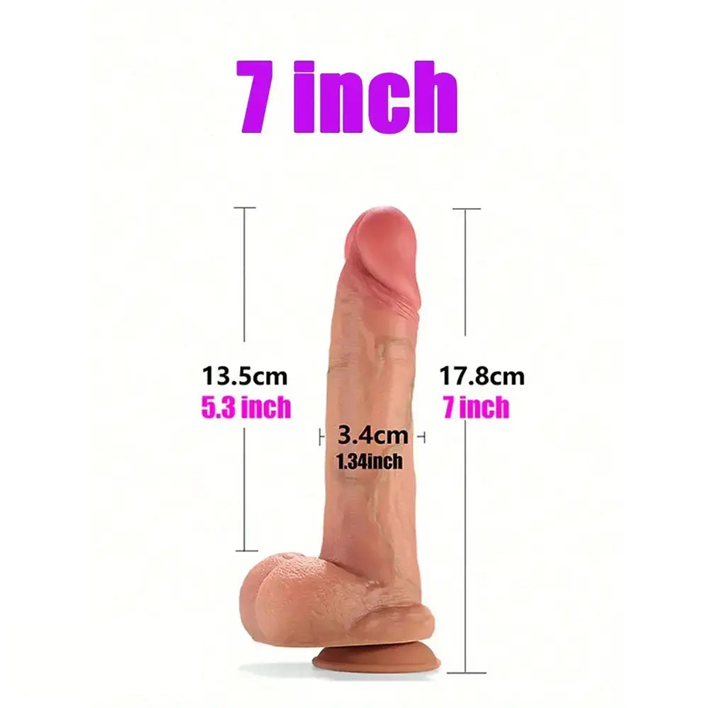 7in 8in 9in 10in Super Real Skin Soft Silicone Big Dildo For Anus Clit