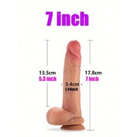 7in 8in 9in 10in Super Real Skin Soft Silicone Big Dildo For Anus Clit