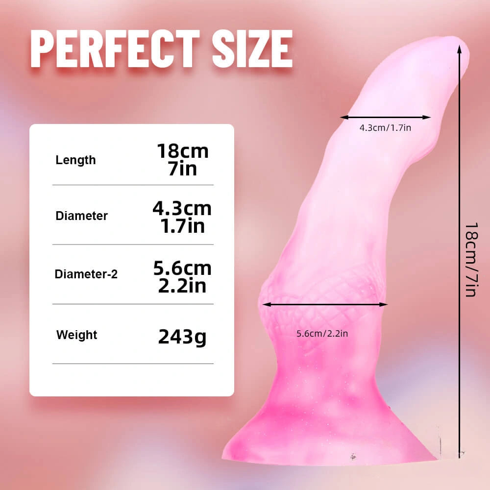 7in Animal Wolf Dildo Sex Toy With Strong Sucker For Orgasm