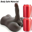 7in Lifelike Silicone Flexible Dildo With Sex Torso Female Sex Toy