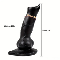 7in Real Animal Dog Knot Dildo Penis Anal Expander For Anus Stimulation
