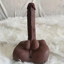 7in Realistic Silicone Dildo With Flat Base Ebony Sex Torso For Gay Men