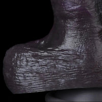 8.03in Dual Density Silicone Soft Real Dildo With Glans Veins & Testicles